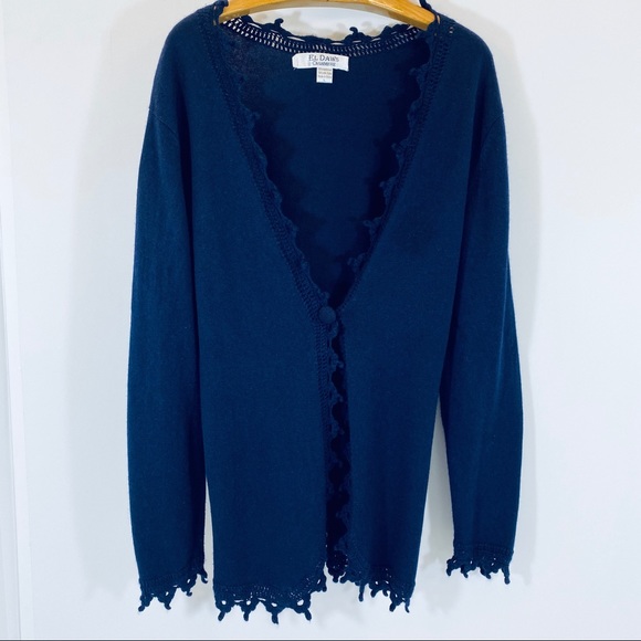 El Daws Cashmere & Silk Cardigan - Picture 1 of 4